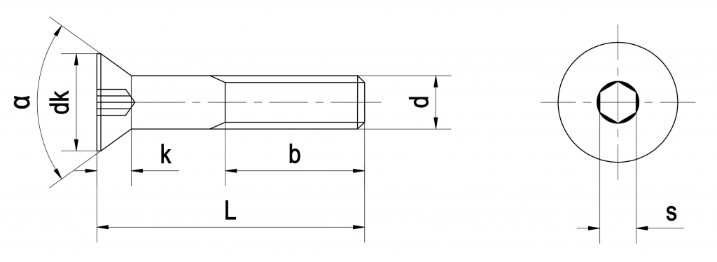 Bu lông lục giác chìm đầu bằng INOX
