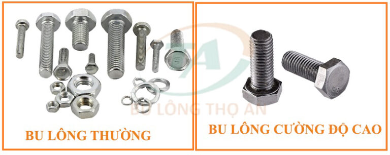 So sánh bu lông thường và bu lông cường độ cao
