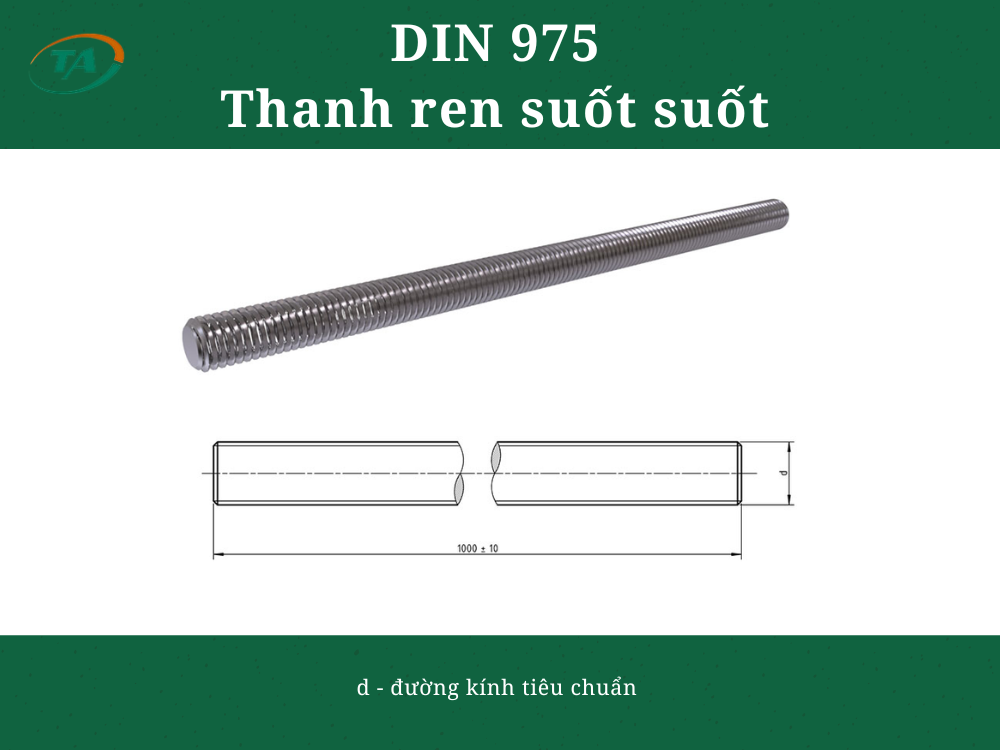Giới thiệu DIN 975 - Thanh ren suốt